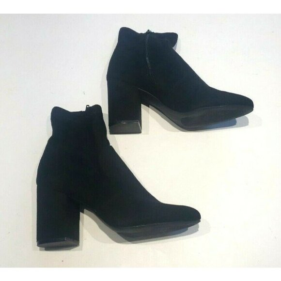 NWOB Madden Girl Rally Black Ankle Heel Booties - Picture 2 of 6